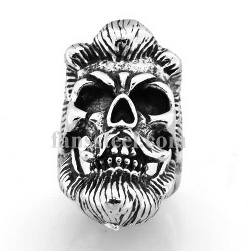 FSR20W39 ancient beard skull ring